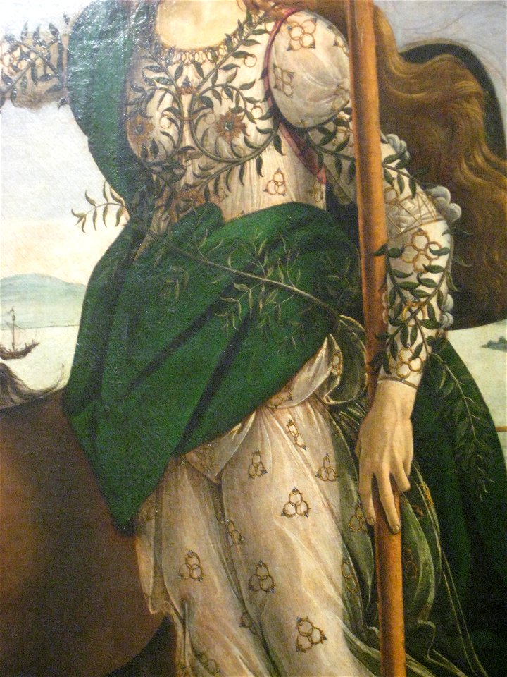 Pallas and Centaur (Botticelli) detail 01. Free illustration for personal and commercial use.