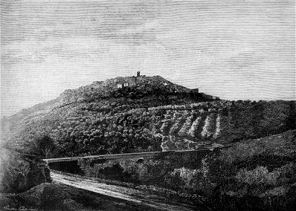Panorama di Alatri (xilografia)
