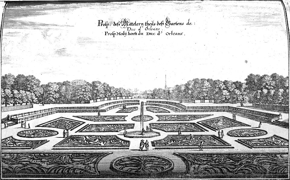 Palais duc d'Orléans jardin 13747