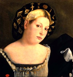 Palma, Jacopo (il Vecchio) - Portrait of a Woman. Free illustration for personal and commercial use.
