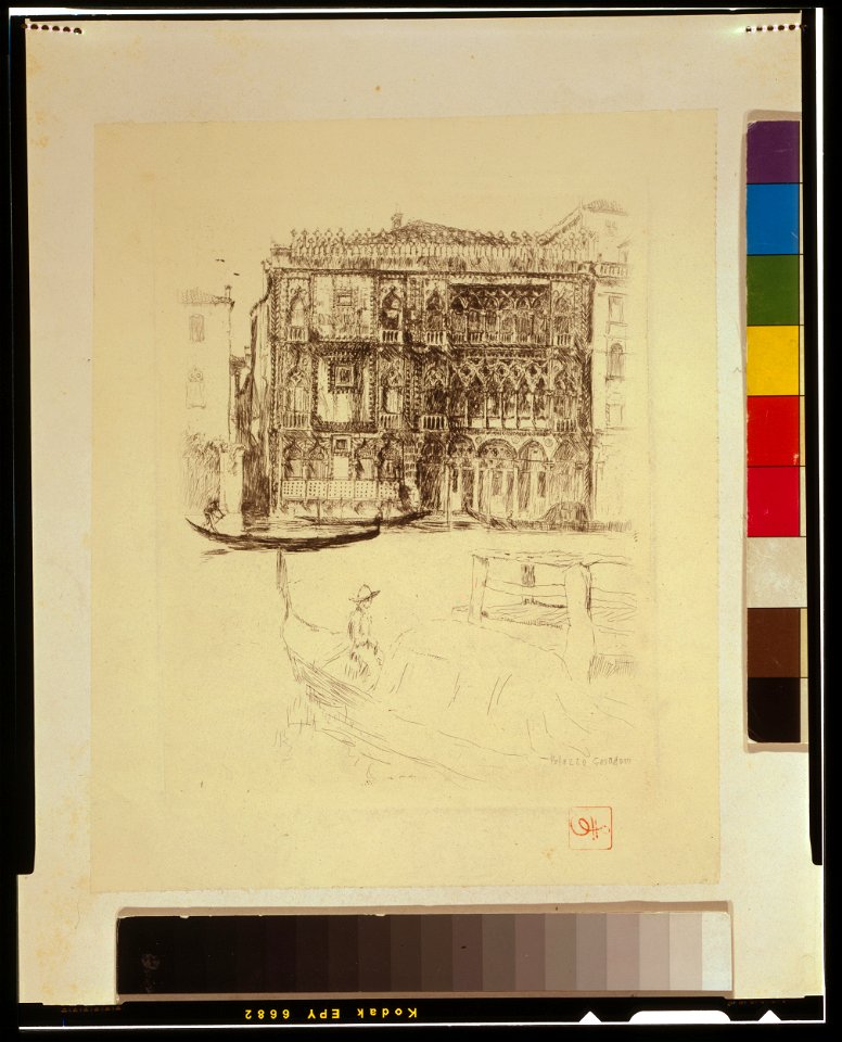 Palazzo Casa d'Oro - Otto (artist's stamp). LCCN2002719701