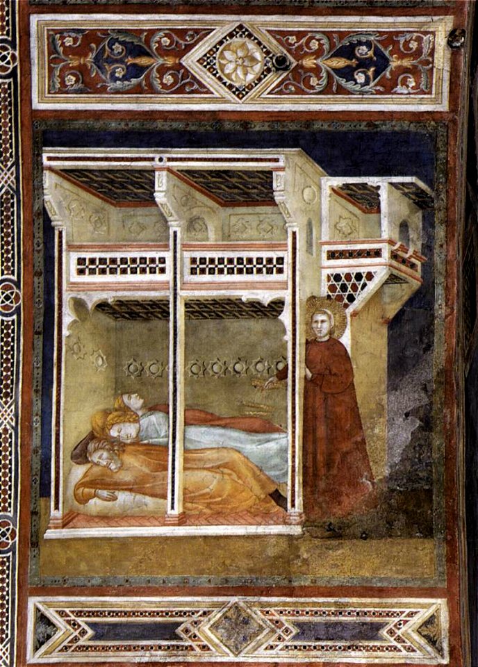 Palmerino Di Guido - St Nicholas Throwing the Gold Bars to Three Poor Girls - WGA16955