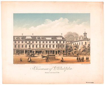 Panorama of Philadelphia. Chesnut Street, east of Fifth - Collins & Autenrieth des. LCCN2017651500