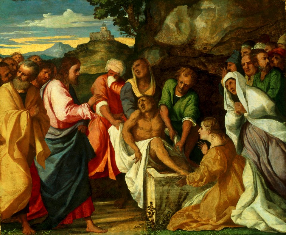 Palma il Vecchio - The Raising of Lazarus, c. 1514, Cat. 187