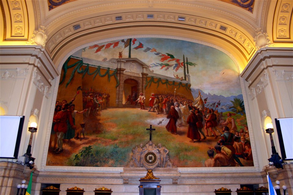 Palácio Pedro Ernesto - Painel de Rodolfo Amoedo