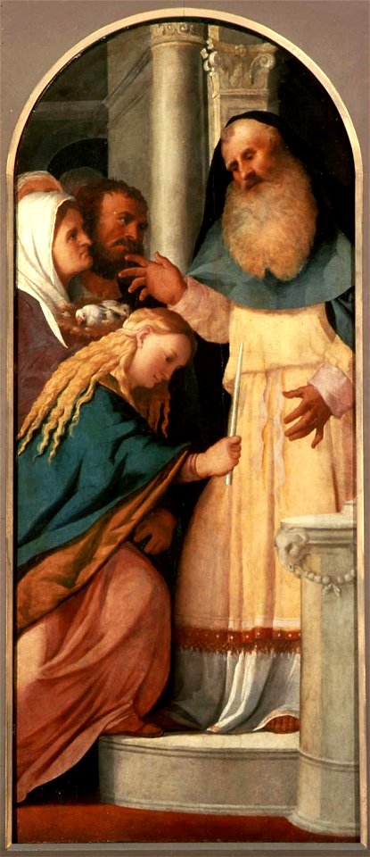 Palma il Vecchio sec. XVI, Presentazione di Maria Vergine, Bergamo