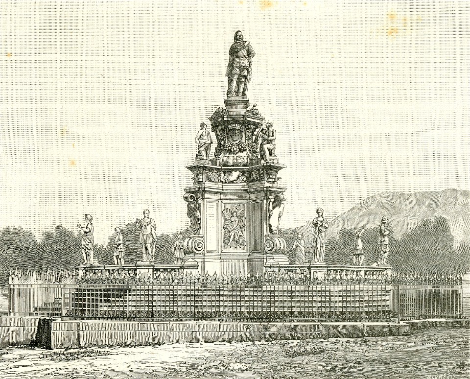 Palermo monumento a Filippo V (xilografia di Barberis 1890)