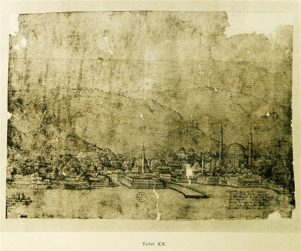 Panorama of Constantinople, Melchior Lorck, Sheet 20, 1559