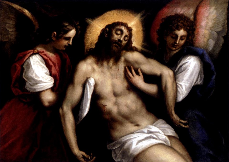 Palma il Giovane - The Dead Christ with Two Angels - WGA16919