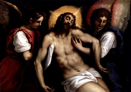 Palma il Giovane - The Dead Christ with Two Angels - WGA16919