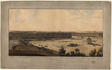 Panoramic view of St. Petersburg, dedicated by permission to his Imperial Majesty Alexander 1st. by his much obliged humble servant J.A. Atkinson - drawn on the spot by J.A. Atkinson, from LCCN2005691280