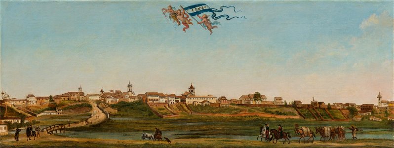 Panorama da Cidade de São Paulo, da Coleção Brasiliana Iconográfica