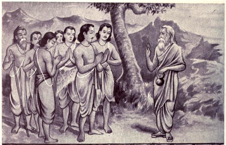 Pandavas meet vyasa in midway
