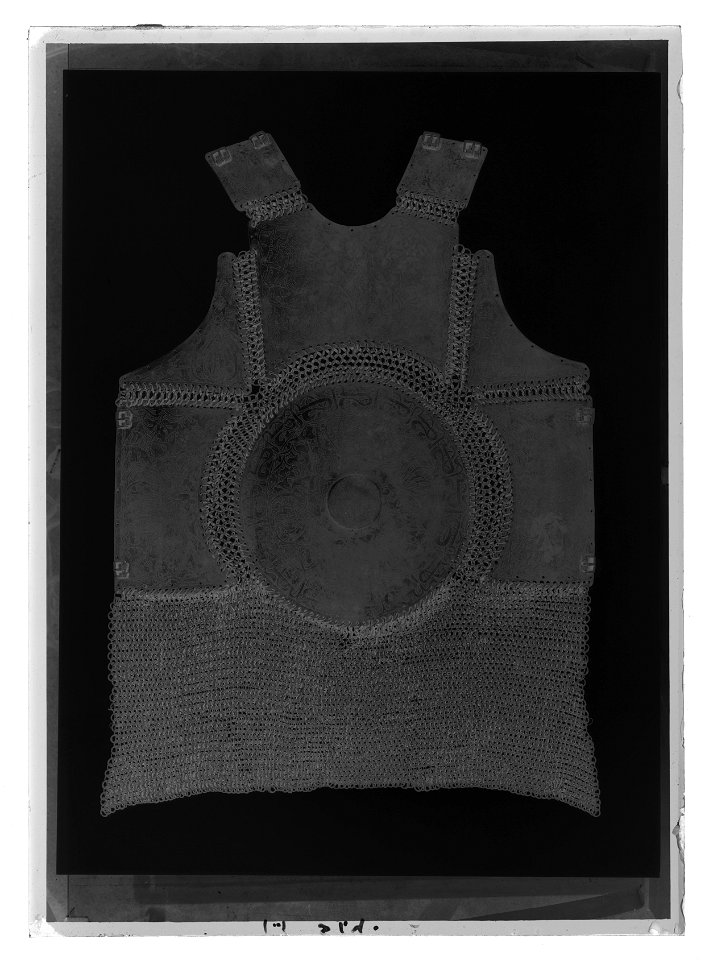 Pansarskjorta - serzala. Ryssland, 1500-tal. Möjligt krigsbyte från Lode 1573 - Livrustkammaren - 1191-negative