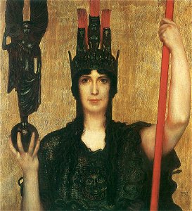 Pallas Athena - Franz von Stuck (1898). Free illustration for personal and commercial use.