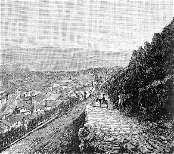 Panorama del Borgo Maggiore (xilografia)