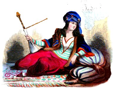 Pannemaker et Lisbet. Dama Persanne. Auguste Wahlen. Moeurs, usages et costumes de tous les peuples du monde. 1843