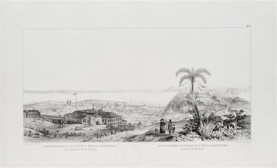 Panorama of the City of Rio de Janeiro, the Capital of Brazil (2), da Coleção Brasiliana Iconográfica