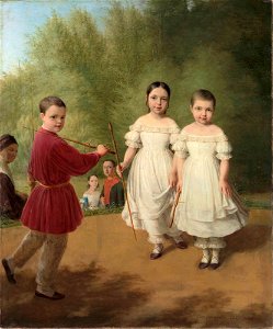 Panaevs children by Venetsianov