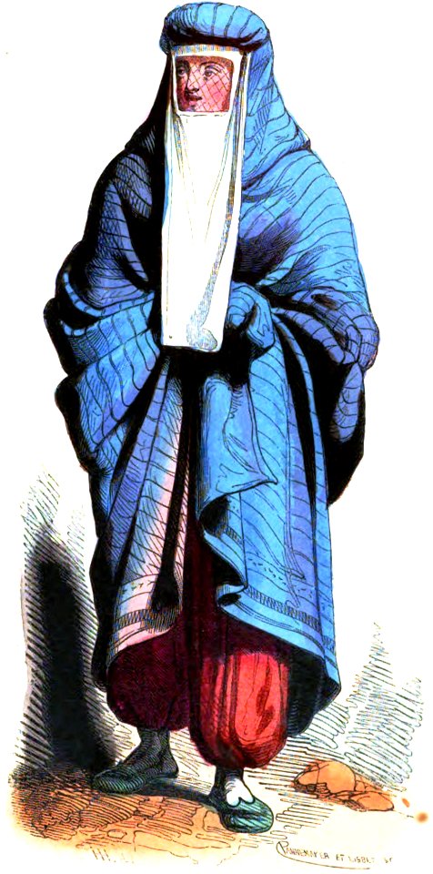 Pannemaker et Lisbet. Femme Persanne. Auguste Wahlen. Moeurs, usages et costumes de tous les peuples du monde. 1843