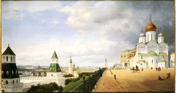 Panorama vom Kreml in Moskau