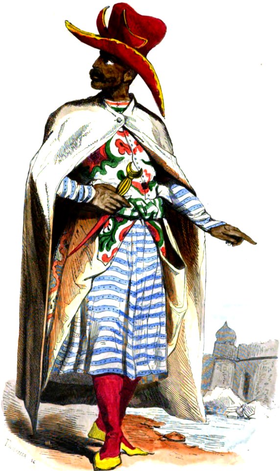 Pannemaker. Noble Arabe. Auguste Wahlen. Moeurs, usages et costumes de tous les peuples du monde. 1843