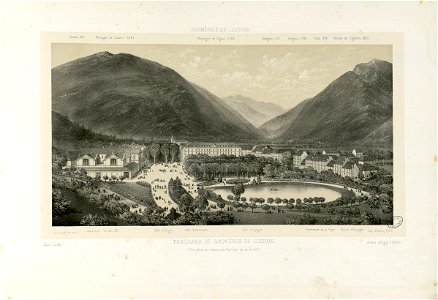 Panorama de Bagnères de Luchon - Vue prise du Pavillon de Belle-Vue - Fonds Ancely - B315556101 A PETIT 3 005
