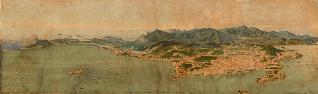 Panorama do Rio de Janeiro (atribuído) (2), da Coleção Brasiliana Iconográfica