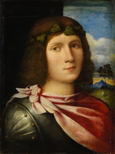 Palma Vecchio - Portrait of a Young Man, ca. 1510, 3460. Free illustration for personal and commercial use.