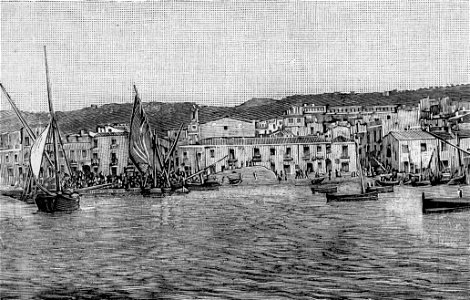 Panorama di Carloforte (xilografia)