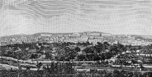 Panorama di Noto (xilografia)
