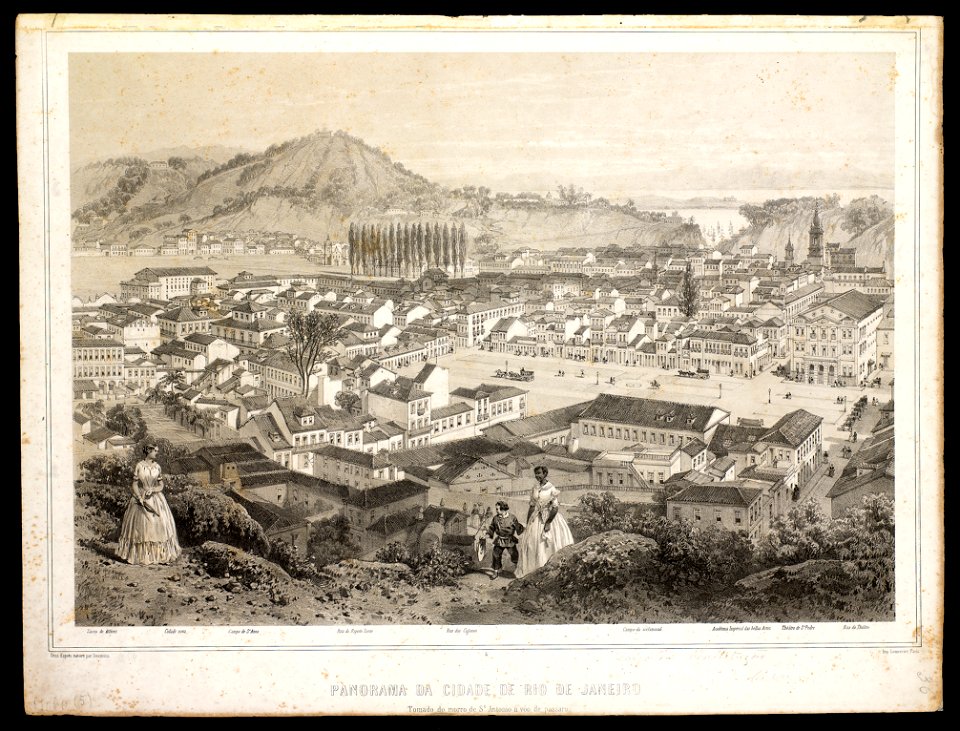 Panorama da cidade de Rio de Janeiro (3), da Coleção Brasiliana Iconográfica