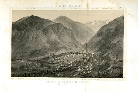 Panorama de Bagnères de Luchon - Vue prise du Pavillon de Belle-Vue - Fonds Ancely - B315556101 A PETIT 3 003