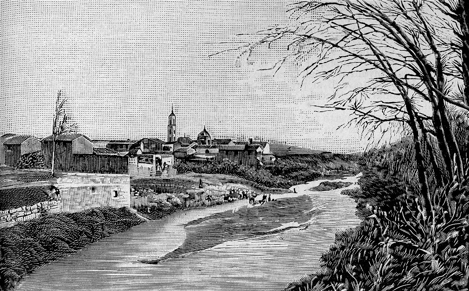 Panorama di Tortolì (xilografia)