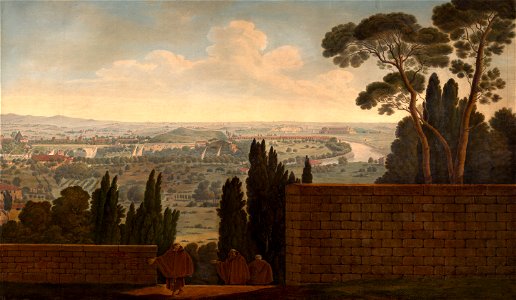 Panorama de Rome vu depuis la terrasse de San Pietro in Montorio (bgw20 0509)