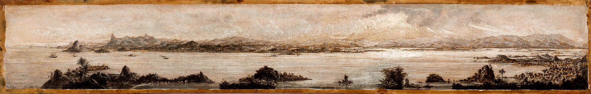 Panorama do Rio de Janeiro (atribuído) (1), da Coleção Brasiliana Iconográfica