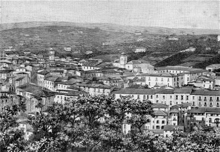 Panorama di Avellino (xilografia)