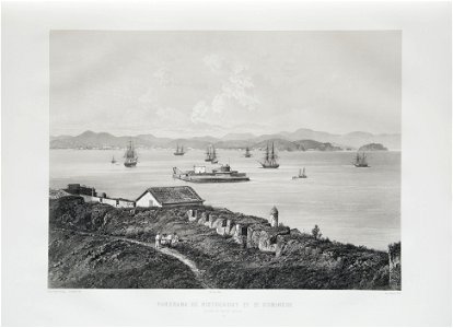 Panorama de Nictherohy et St. Domingue em face de Rio de Janeiro, da Coleção Brasiliana Iconográfica