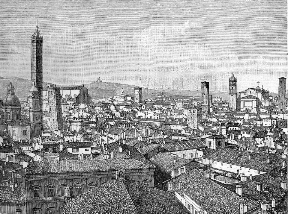 Panorama di Bologna (xilografia)