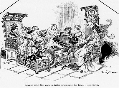 Panurge en compagnie des dames