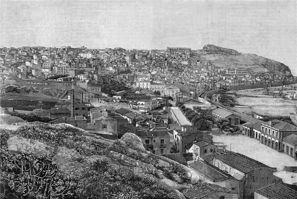 Panorama di Termini Imerese (xilografia)
