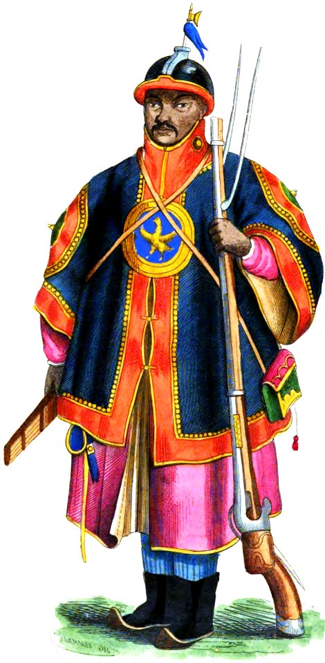 Pannemaker. Soldat chinois. Auguste Wahlen. Moeurs, usages et costumes de tous les peuples du monde. 1843