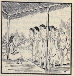 Pandavas meet Daumya