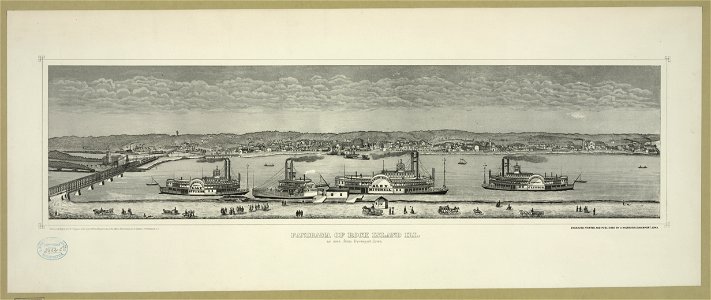 Panorama of Rock Island, Ill. A seen from Davenport, Iowa LCCN2003690610