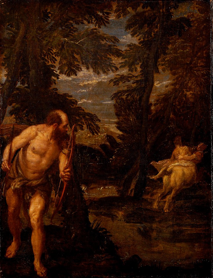 Paolo Caliari, gen. Veronese, , Kunsthistorisches Museum Wien, Gemäldegalerie - Herkules, Dejanira und der Kentaur Nessus - GG 1525 - Kunsthistorisches Museum