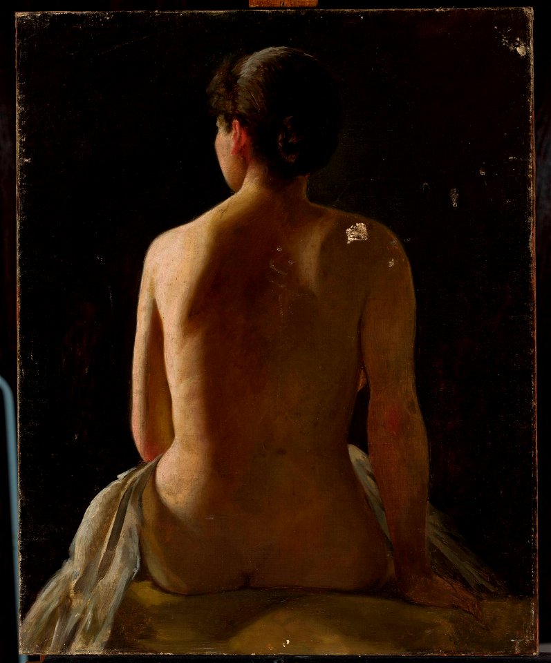 Pantaleon Szyndler - Nude of seated woman - MP 726 MNW - National Museum in Warsaw