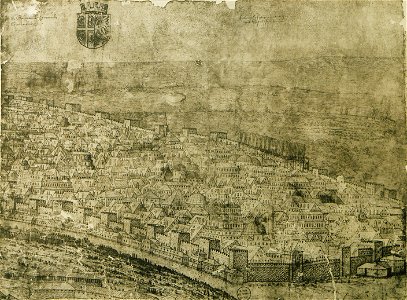 Panorama of Constantinople, Melchior Lorck, Sheet 17, 1559 (cropped)
