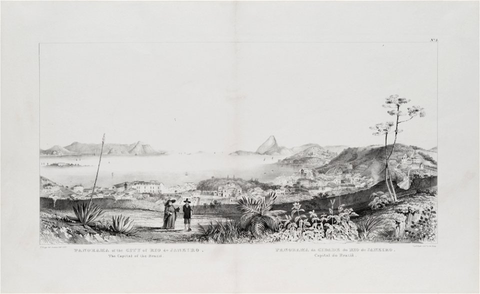 Panorama of the City of Rio de Janeiro, the Capital of Brazil (1), da Coleção Brasiliana Iconográfica