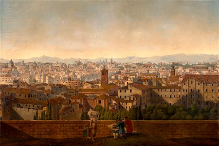 Panorama de Rome vu depuis la terrasse de San Pietro in Montorio (bgw20 0507)
