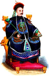 Pannemaker Del. Mercier. L'Empareur de la Chine. Auguste Wahlen. Moeurs, usages et costumes de tous les peuples du monde. 1843